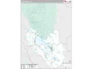 Lake County, CA <br /> Wall Map <br /> Premium Style 2024 Map