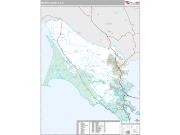 Marin County, CA <br /> Wall Map <br /> Premium Style 2024 Map