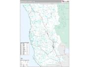 Mendocino County, CA <br /> Wall Map <br /> Premium Style 2024 Map