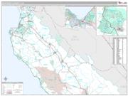 Monterey County, CA <br /> Wall Map <br /> Premium Style 2024 Map
