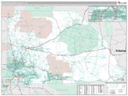San Bernardino County, CA <br /> Wall Map <br /> Premium Style 2024 Map