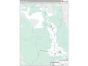 Chaffee County, CO <br /> Wall Map <br /> Premium Style 2024 Map