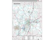 Hartford County, CT <br /> Wall Map <br /> Premium Style 2024 Map