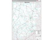 Litchfield County, CT <br /> Wall Map <br /> Premium Style 2024 Map