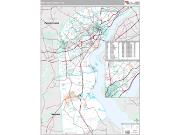 New Castle County, DE <br /> Wall Map <br /> Premium Style 2024 Map