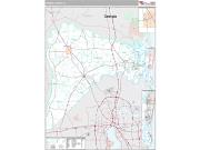 Nassau County, FL <br /> Wall Map <br /> Premium Style 2024 Map