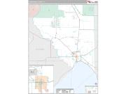 Okeechobee County, FL <br /> Wall Map <br /> Premium Style 2024 Map