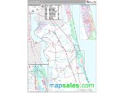 St. Johns County, FL <br /> Wall Map <br /> Premium Style 2024 Map