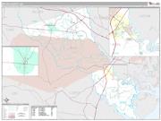Bryan County, GA <br /> Wall Map <br /> Premium Style 2024 Map