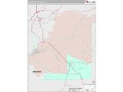 Chattahoochee County, GA <br /> Wall Map <br /> Premium Style 2024 Map