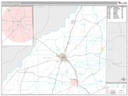 Mitchell County, GA <br /> Wall Map <br /> Premium Style 2024 Map