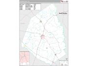 Screven County, GA <br /> Wall Map <br /> Premium Style 2024 Map