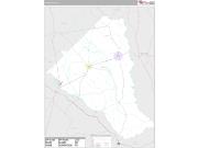 Wheeler County, GA <br /> Wall Map <br /> Premium Style 2024 Map