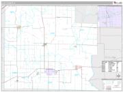Clay County, IL <br /> Wall Map <br /> Premium Style 2024 Map