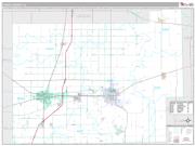 Coles County, IL <br /> Wall Map <br /> Premium Style 2024 Map