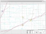 Cumberland County, IL <br /> Wall Map <br /> Premium Style 2024 Map