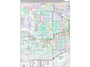 DuPage County, IL <br /> Wall Map <br /> Premium Style 2024 Map