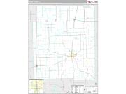 Edgar County, IL <br /> Wall Map <br /> Premium Style 2024 Map