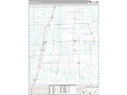 Iroquois County, IL <br /> Wall Map <br /> Premium Style 2024 Map