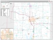 Jefferson County, IL <br /> Wall Map <br /> Premium Style 2024 Map