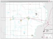 Lawrence County, IL <br /> Wall Map <br /> Premium Style 2024 Map
