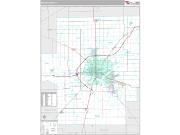 Macon County, IL <br /> Wall Map <br /> Premium Style 2024 Map