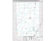 Macoupin County, IL <br /> Wall Map <br /> Premium Style 2024 Map