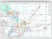 Madison County, IL <br /> Wall Map <br /> Premium Style 2024 Map