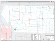 Mercer County, IL <br /> Wall Map <br /> Premium Style 2024 Map