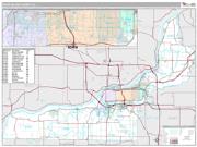 Rock Island County, IL <br /> Wall Map <br /> Premium Style 2024 Map