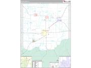 Saline County, IL <br /> Wall Map <br /> Premium Style 2024 Map