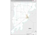Wabash County, IL <br /> Wall Map <br /> Premium Style 2024 Map