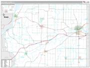 Whiteside County, IL <br /> Wall Map <br /> Premium Style 2024 Map