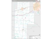 Clay County, IN <br /> Wall Map <br /> Premium Style 2024 Map