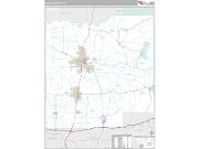 Dubois County, IN <br /> Wall Map <br /> Premium Style 2024 Map