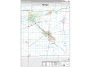 Elkhart County, IN <br /> Wall Map <br /> Premium Style 2024 Map