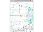 Hendricks County, IN <br /> Wall Map <br /> Premium Style 2024 Map