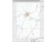 Huntington County, IN <br /> Wall Map <br /> Premium Style 2024 Map
