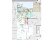 Lake County, IN <br /> Wall Map <br /> Premium Style 2024 Map