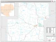 Owen County, IN <br /> Wall Map <br /> Premium Style 2024 Map