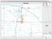 Steuben County, IN <br /> Wall Map <br /> Premium Style 2024 Map
