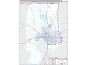 Vanderburgh County, IN <br /> Wall Map <br /> Premium Style 2024 Map