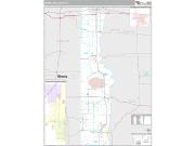 Vermillion County, IN <br /> Wall Map <br /> Premium Style 2024 Map