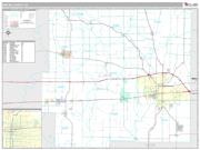 Wayne County, IN <br /> Wall Map <br /> Premium Style 2024 Map