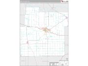 Whitley County, IN <br /> Wall Map <br /> Premium Style 2024 Map