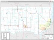 Clinton County, IA <br /> Wall Map <br /> Premium Style 2024 Map