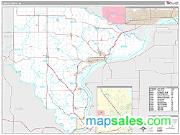 Lee County, IA <br /> Wall Map <br /> Premium Style 2024 Map