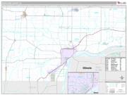 Muscatine County, IA <br /> Wall Map <br /> Premium Style 2024 Map