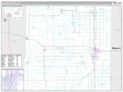Bourbon County, KS <br /> Wall Map <br /> Premium Style 2024 Map