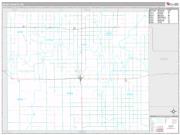 Ness County, KS <br /> Wall Map <br /> Premium Style 2024 Map